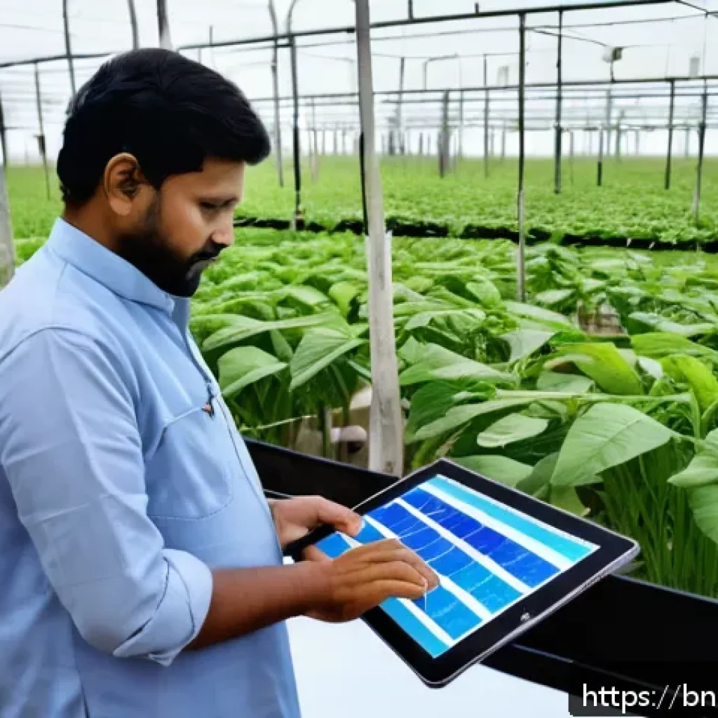 곤충단백질의 생산 기술 혁신 - A modern insect farming facility in Bangladesh, showcasing an automated farming system with high-tec...